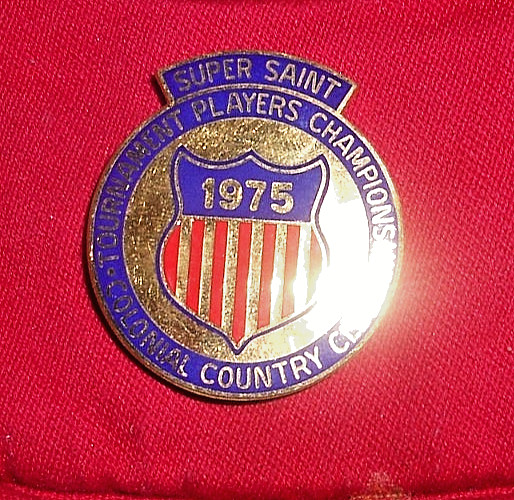 1975 Super Saint Golf Badge From 2nd Tournament Players Championship @ Ft Worth