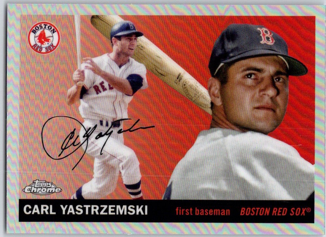 Carl Yastrzemski 2025 Topps Chrome Platinum Refractors #368 Boston Red Sox