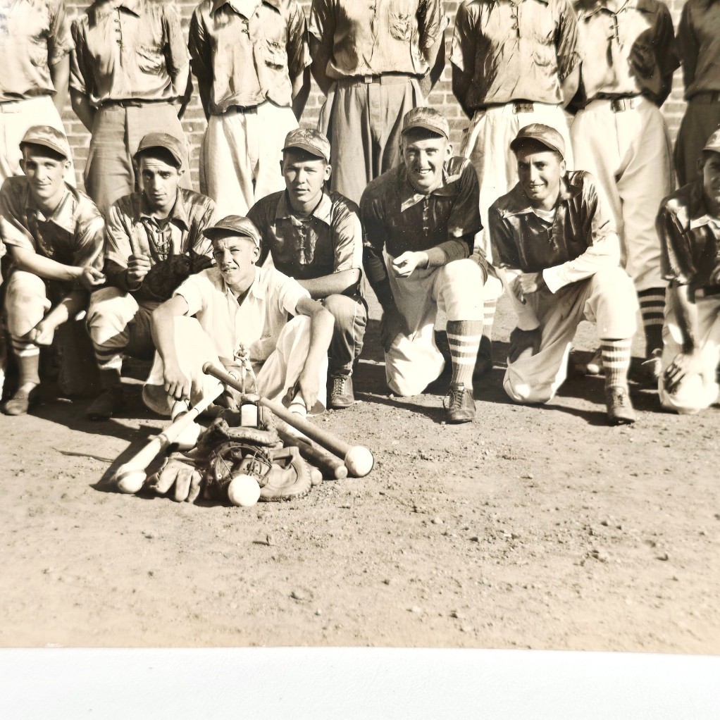 Vintage Mid 20th Century Unknown Baseball Team 9.5 x 7.75 Reprint Photograph