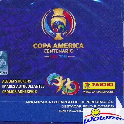 2016 Panini Copa America Centenario HUGE 50 Pack Factory Sealed Box-350 Stickers