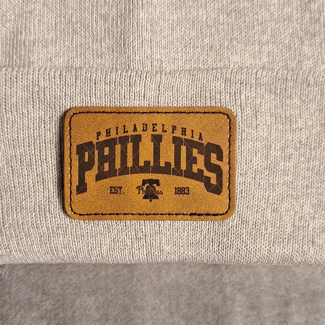 Phillies Leather Rectangle Patch MLB (Patch Only)