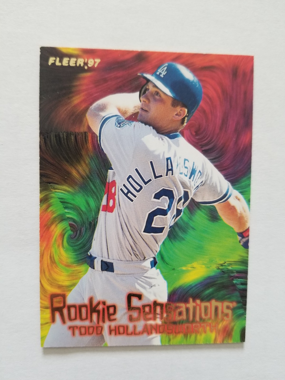 1997 Fleer Rookie Sensations Todd Hollandsworth #6 Los Angeles Dodgers