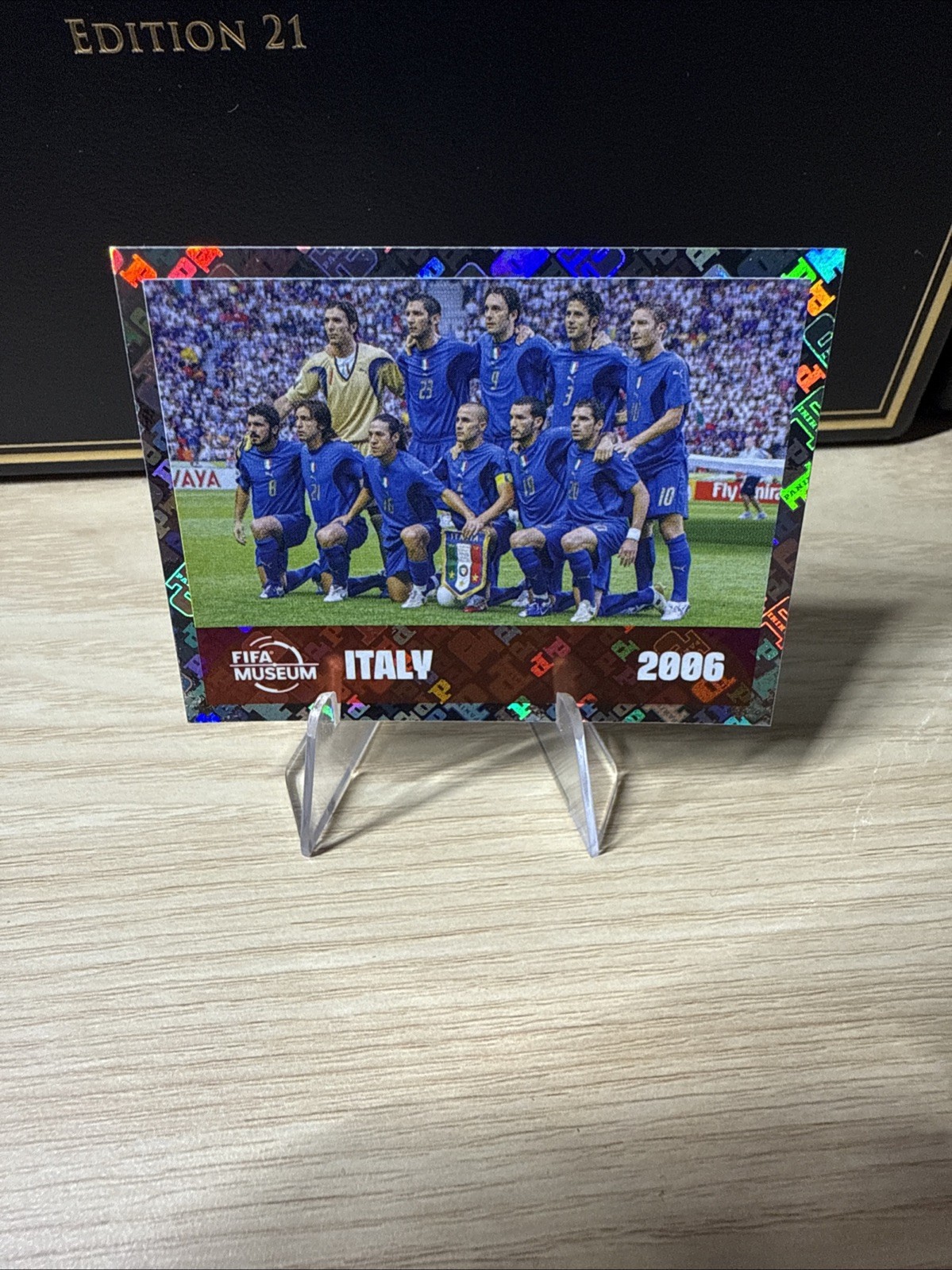 2026 Panini FIFA World Cup Sticker FWC 17 Italy Team Holo Foil Parallel Champion