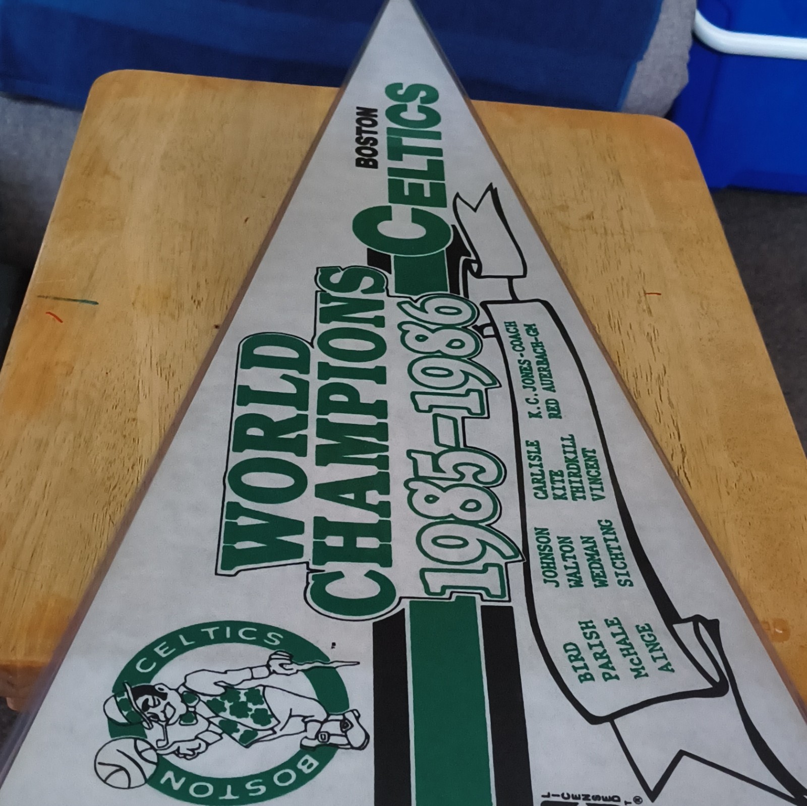 NBA Properties, Inc. Boston Celtics NBA Finals Pennant 1985-1986 World Champions