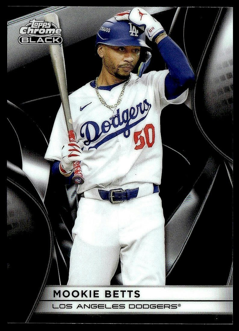 2025 Topps Chrome Black #128 Mookie Betts