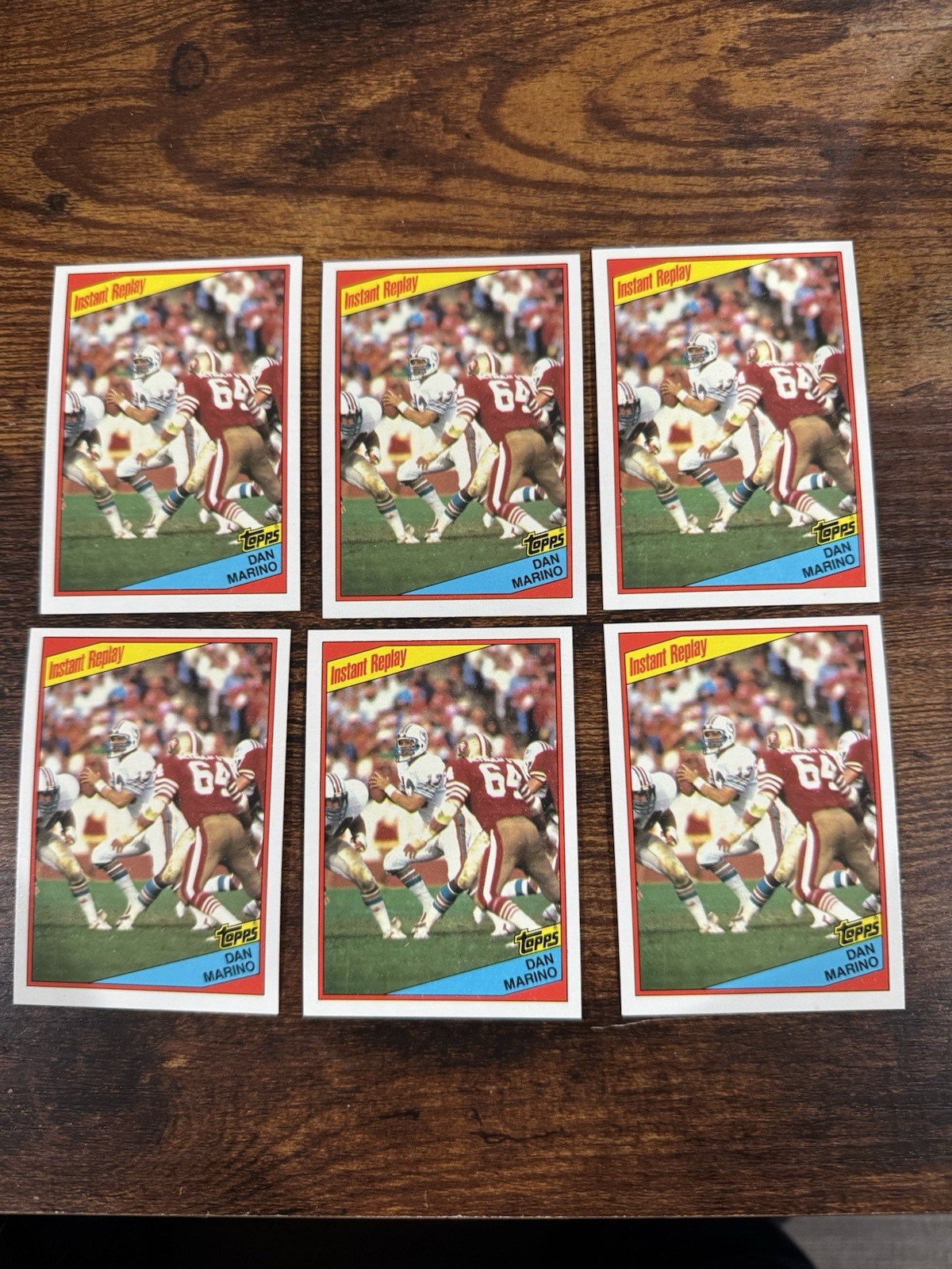 Lot Of 6 1ST YEAR Rookie Card DAN MARINO 1984 TOPPS #124 NRMT-MINT CONDITION