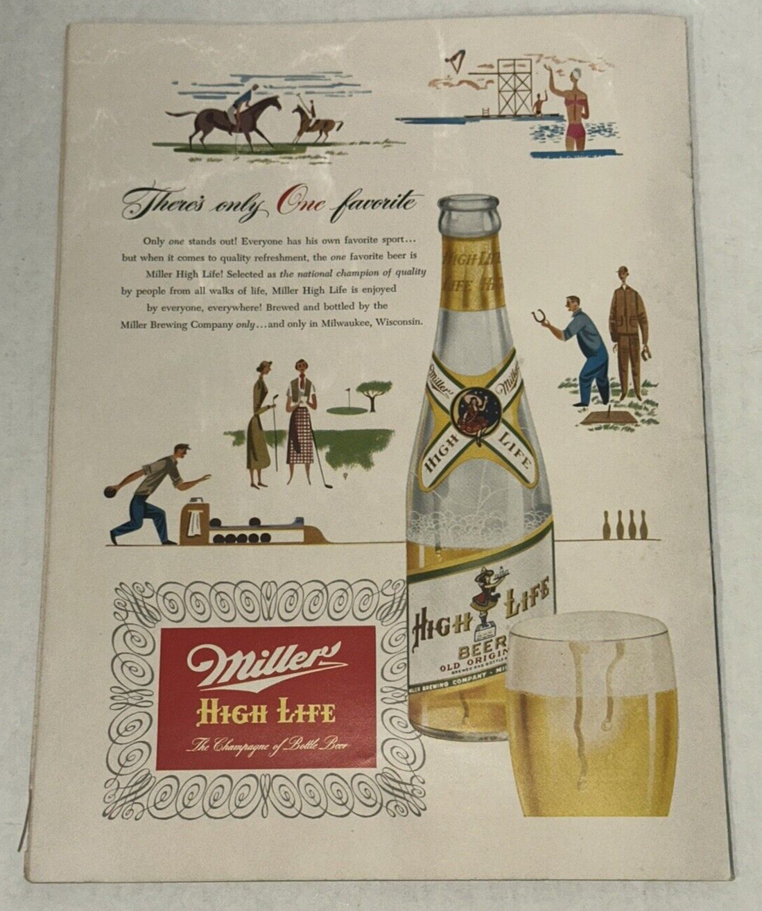 Holiday On Ice Show Illustrated Program Color Press Photo Booklet Vintage 1952