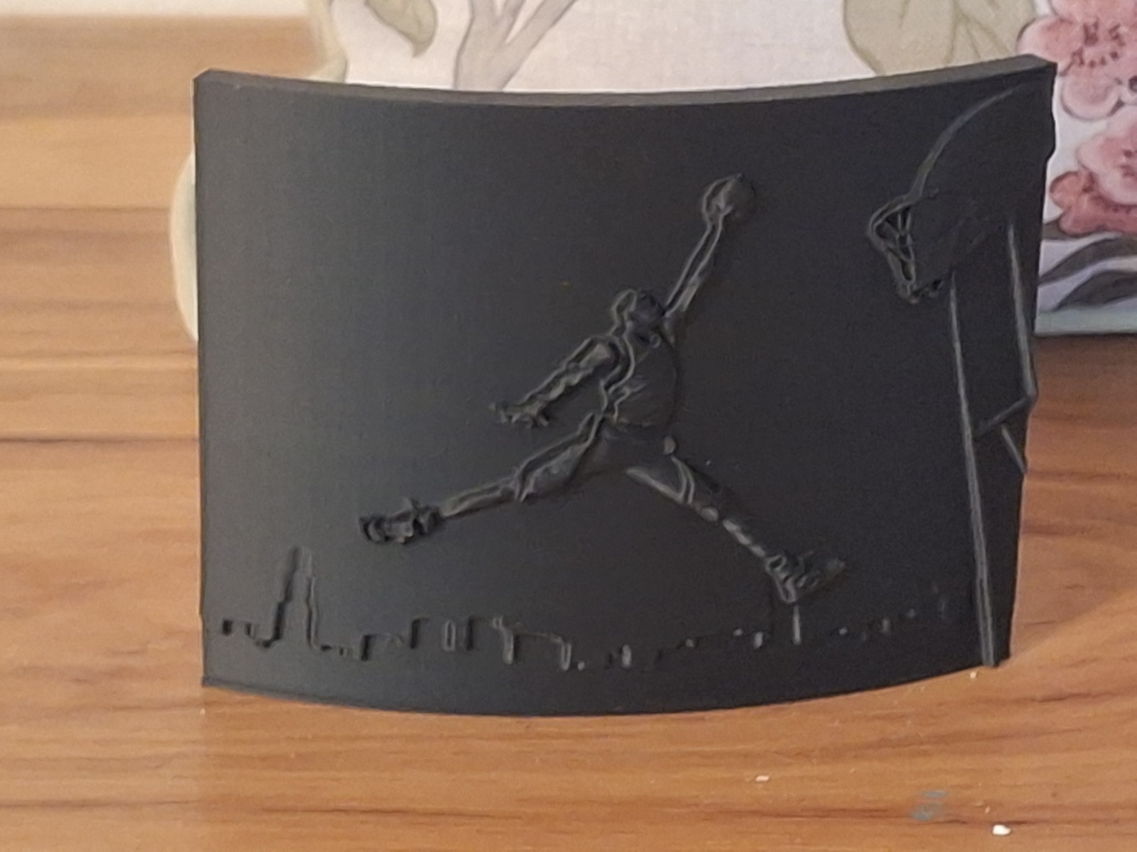 Michael Jordan 3D-Printed Relief Slam Dunk Art 5 x 4 Inches