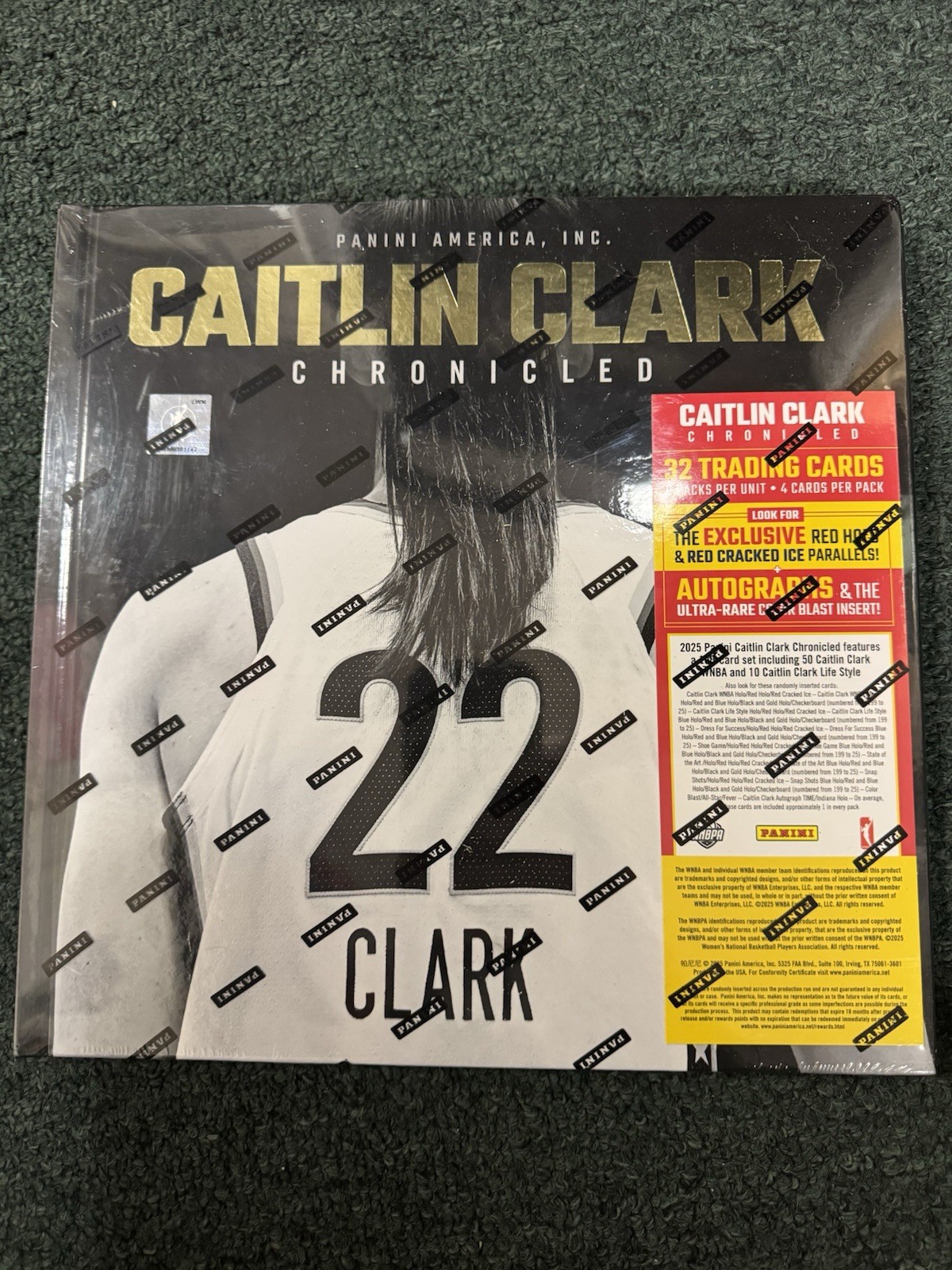 2025 Panini Caitlin Clark Chronicled Trading Card Collection and Keepsake Sealed