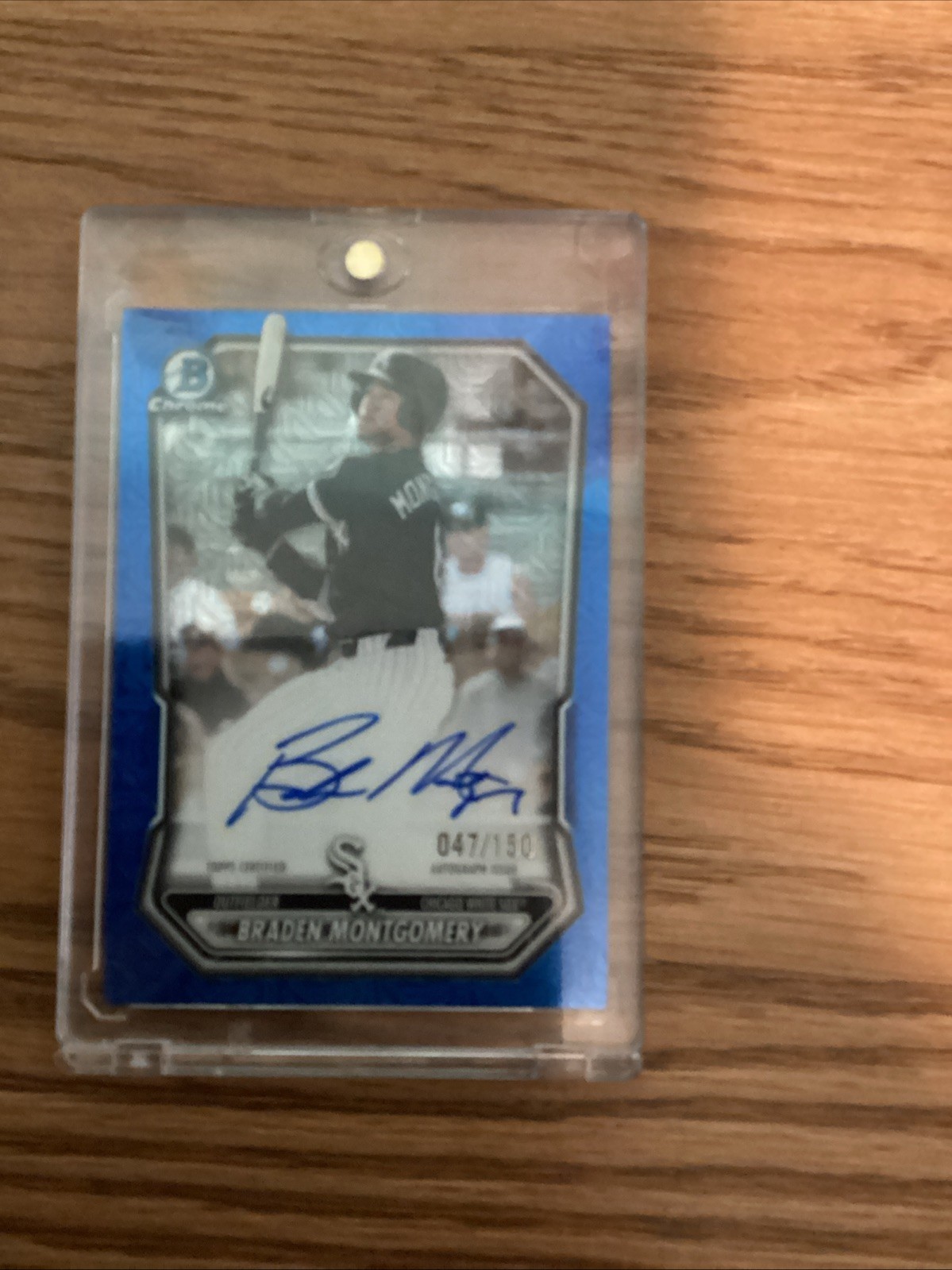 2025 Bowman Chrome Prospects Braden Montgomery Auto /150 Blue Refractor