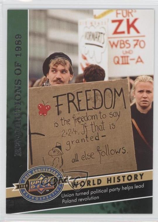 2009 20th Anniversary Retrospective World History Revolutions of 1989 #49 0ad