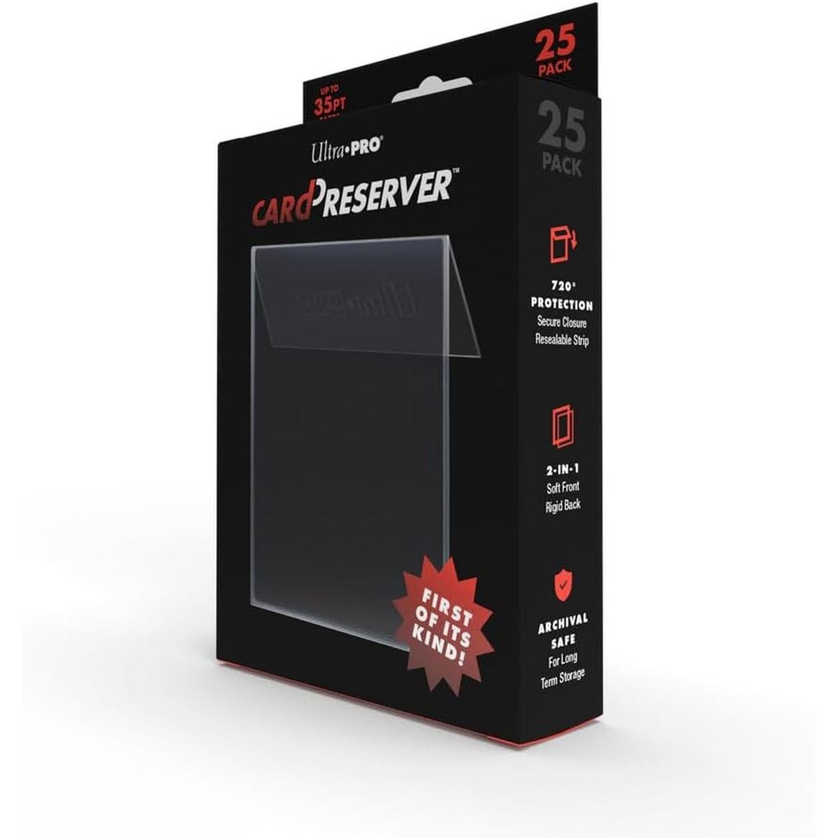 (25-Count) Ultra-Pro Card Preservers Resealable Hybrid Card Holder Semi Rigid