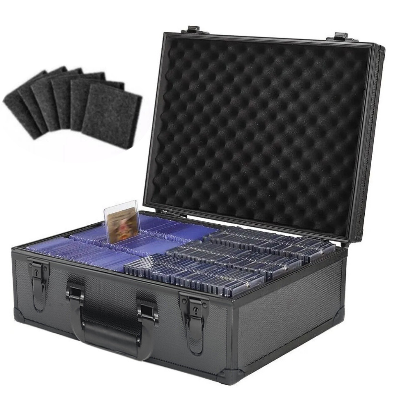 For Toploader Hard Case For 3″ x 4″ 35pt Sports Cards Storage Boxes Holds 600+ A
