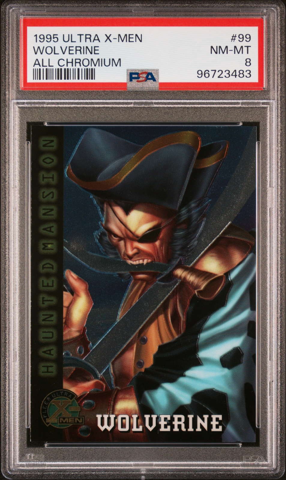 1995 Ultra X-Men All Chromium #99 Wolverine All Chromium PSA 8