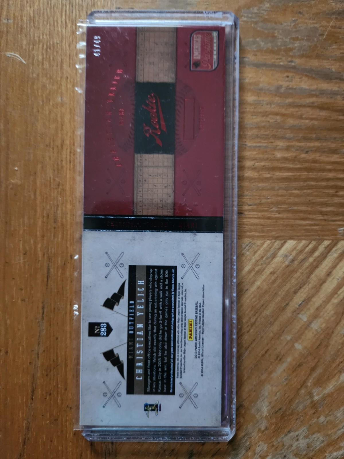 2013 Panini Auto Rookie Booklet Christain Yelich 41 / 49