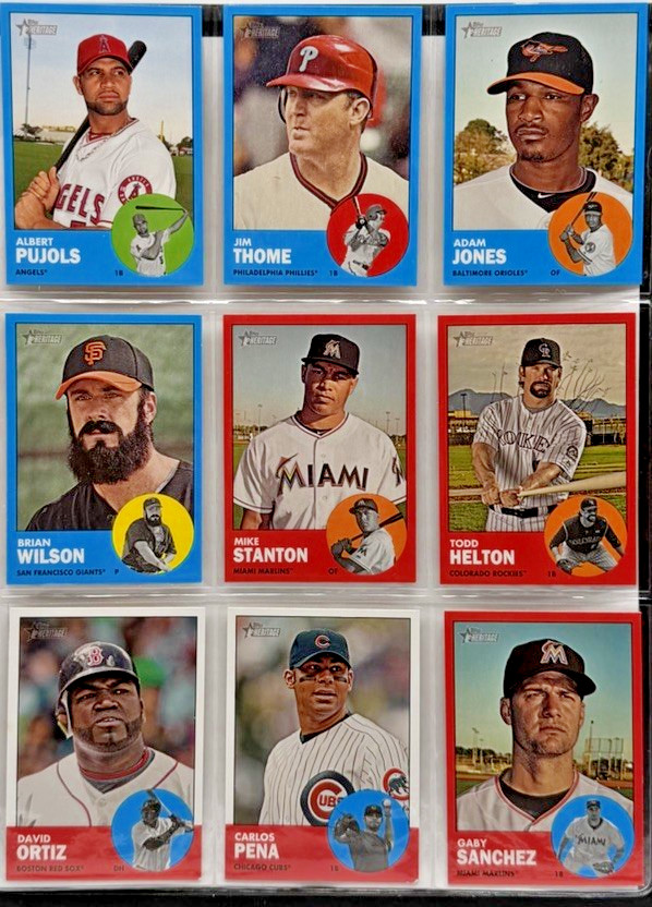 2012 Topps Heritage COMPLETE SET 1-500 + COMPLETE 57 Card Variation Set