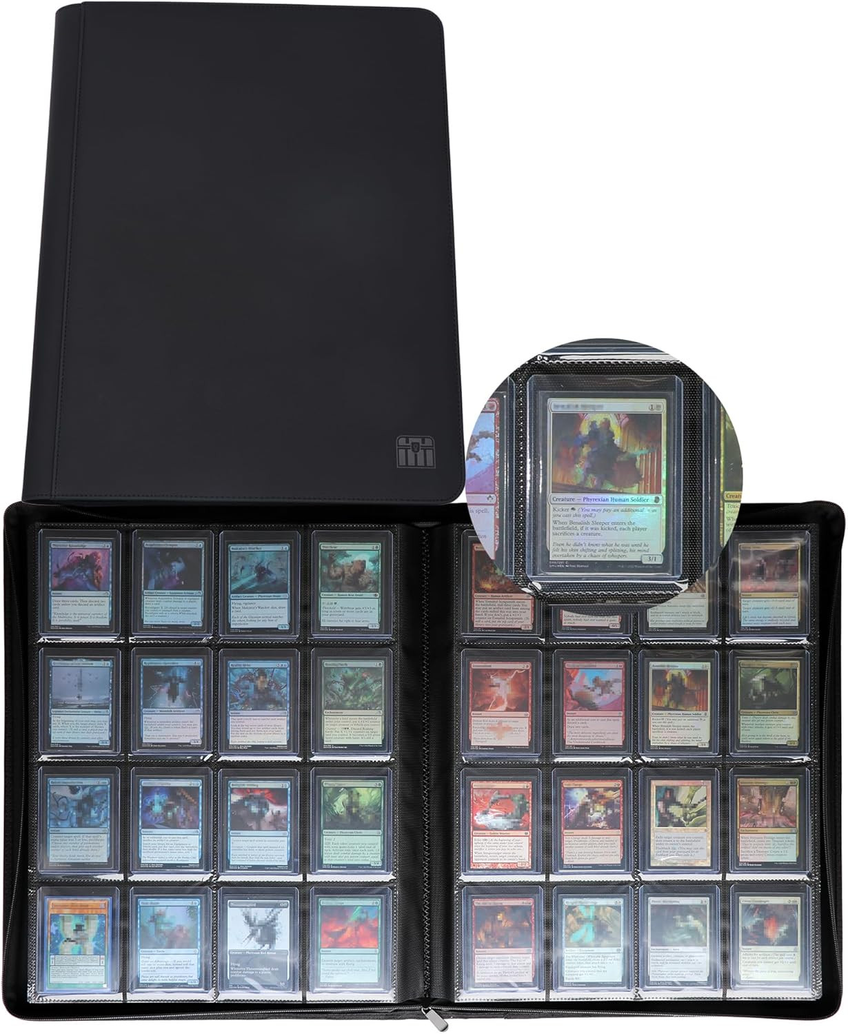 Top Loader Binder 16 Pocket | Trading Card Album 640 Cards Toploader NEW 35pt