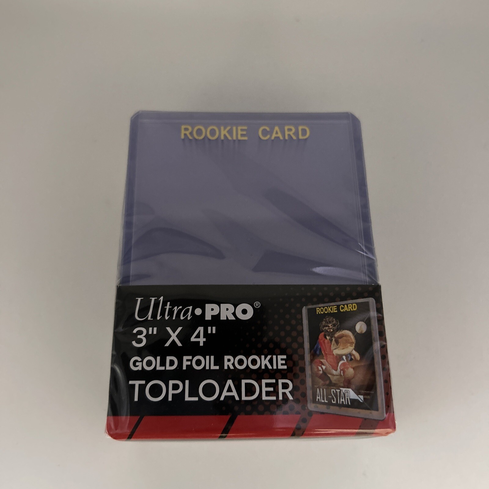 Ultra Pro 3X4 GOLD ROOKIE 35pt Toploaders 1 Pack of 25 for Standard Sized Cards