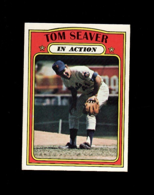 Tom Seaver 1972 Topps New York Mets In Action Baseball Card #446