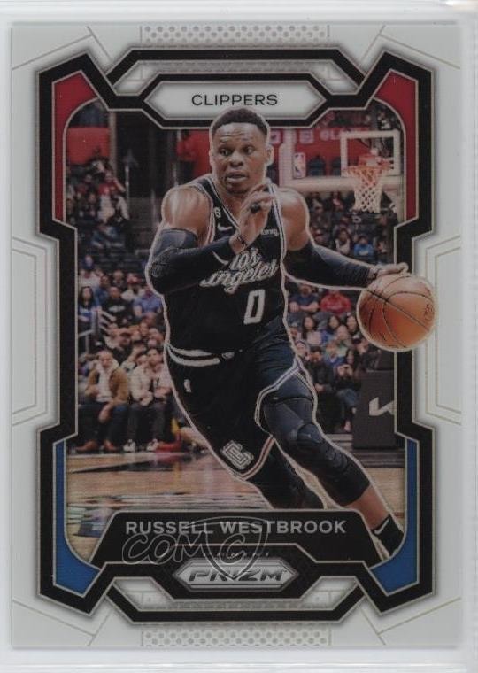 2023-24 Panini Prizm White Prizm 29/175 Russell Westbrook #39 10tb