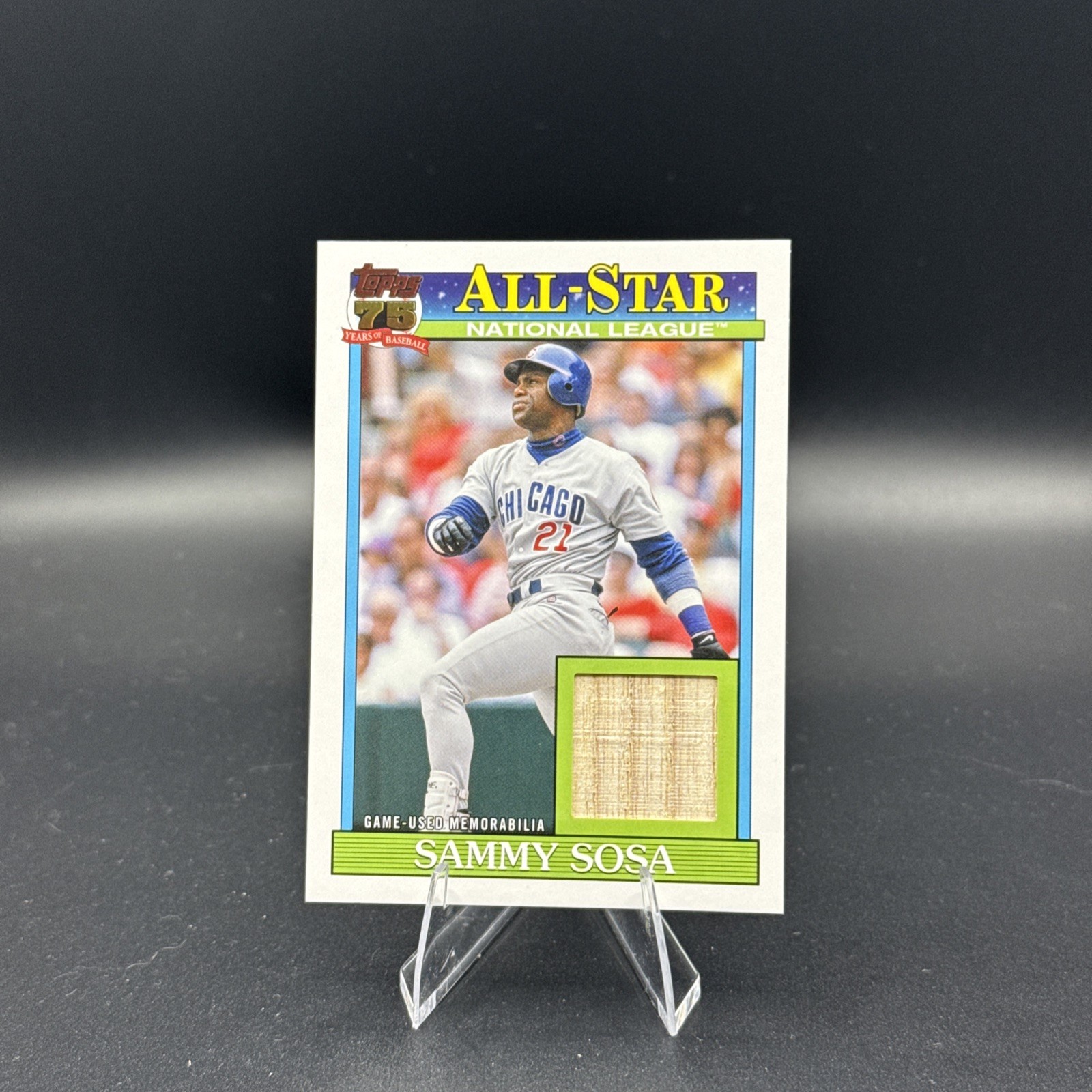 2026 Topps Series 2 Sammy Sosa 1991 All Star Bat Relic #91ASR-SS Cubs
