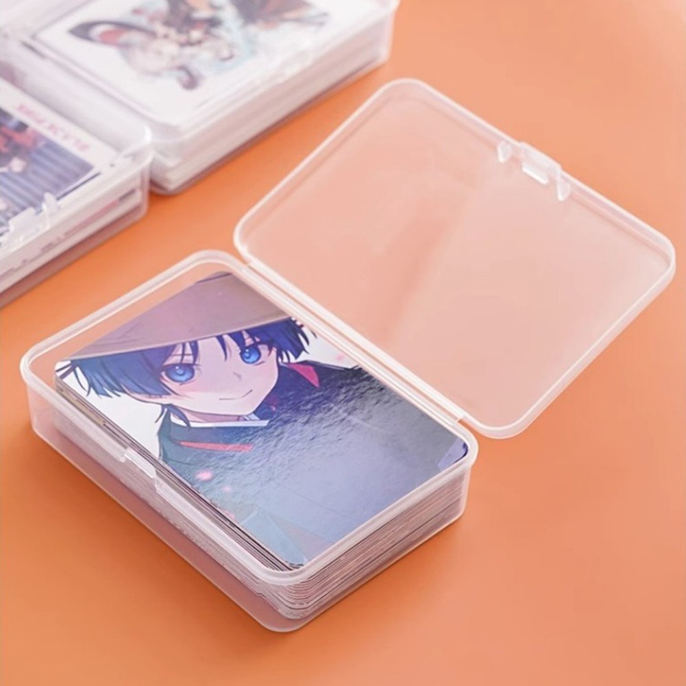 5-50PCS Playing Card Case Trading Card Storage Box Plastic Game Sports Card