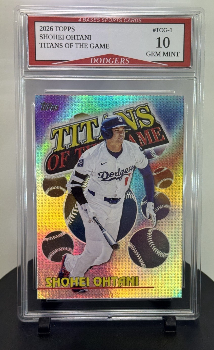 2026 Topps Shohei Ohtani L A Dodgers Titans Of The Game Card #TOG-1 Gem Mint 10