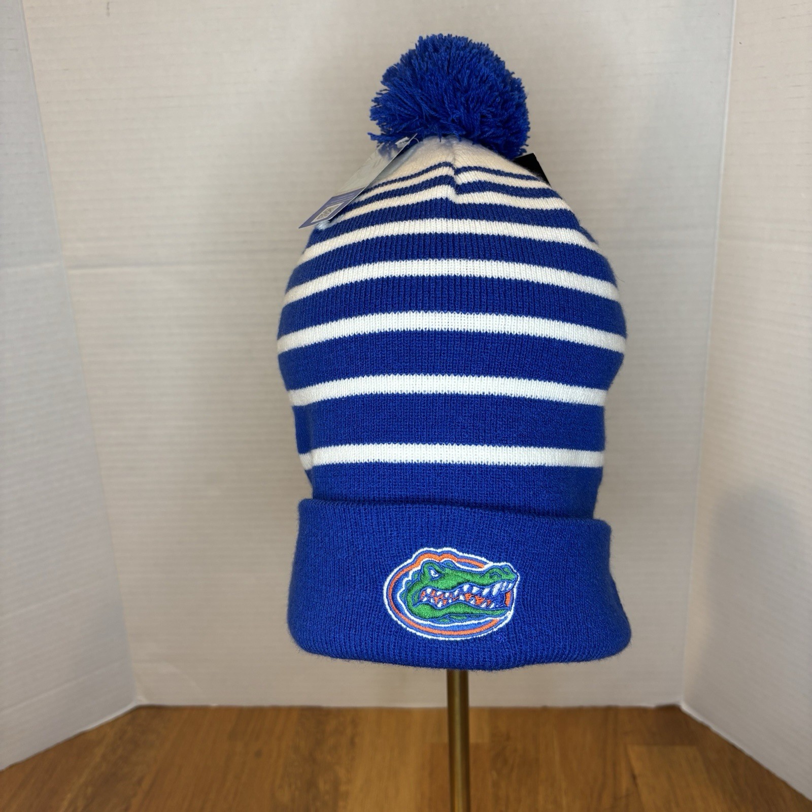 Florida Gators Team Issued Beanie Hat Winter Knit Cap Blue Jordan Football NEW
