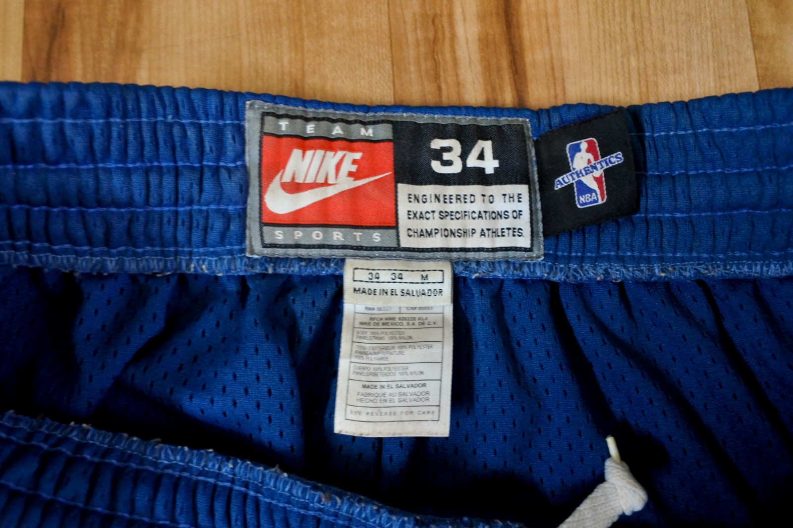 Washington Wizards Nike Authentic Shorts NBA Blue Jordan NBA Men Sewn Size 34