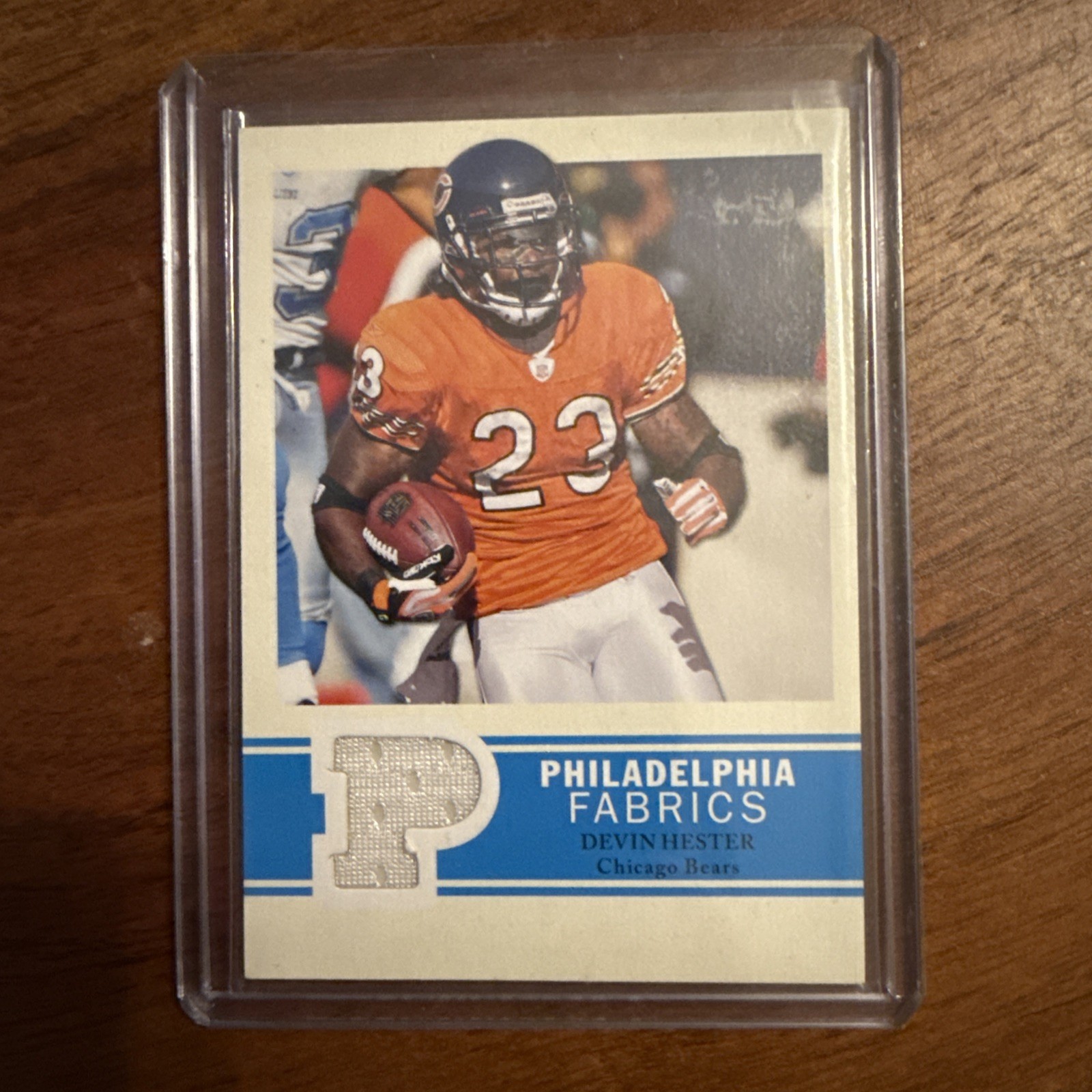 2009 Philadelphia #PF-DH Devin Hester Fabric Game Used Jersey Card GU JC