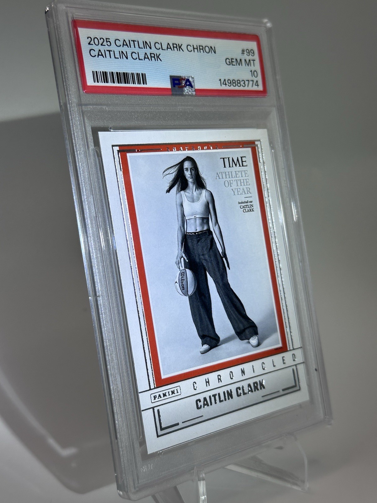 PSA 10 Caitlin Clark 2025 Chronicled #99 TIME Athlete of the Year – Low POP