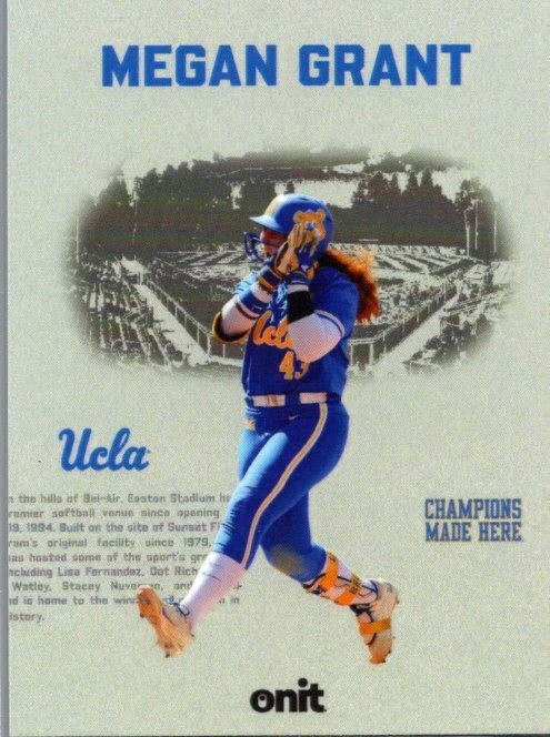 2026 ONIT Athlete NIL UCLA Softball #VS-4 Megan Grant Vestige