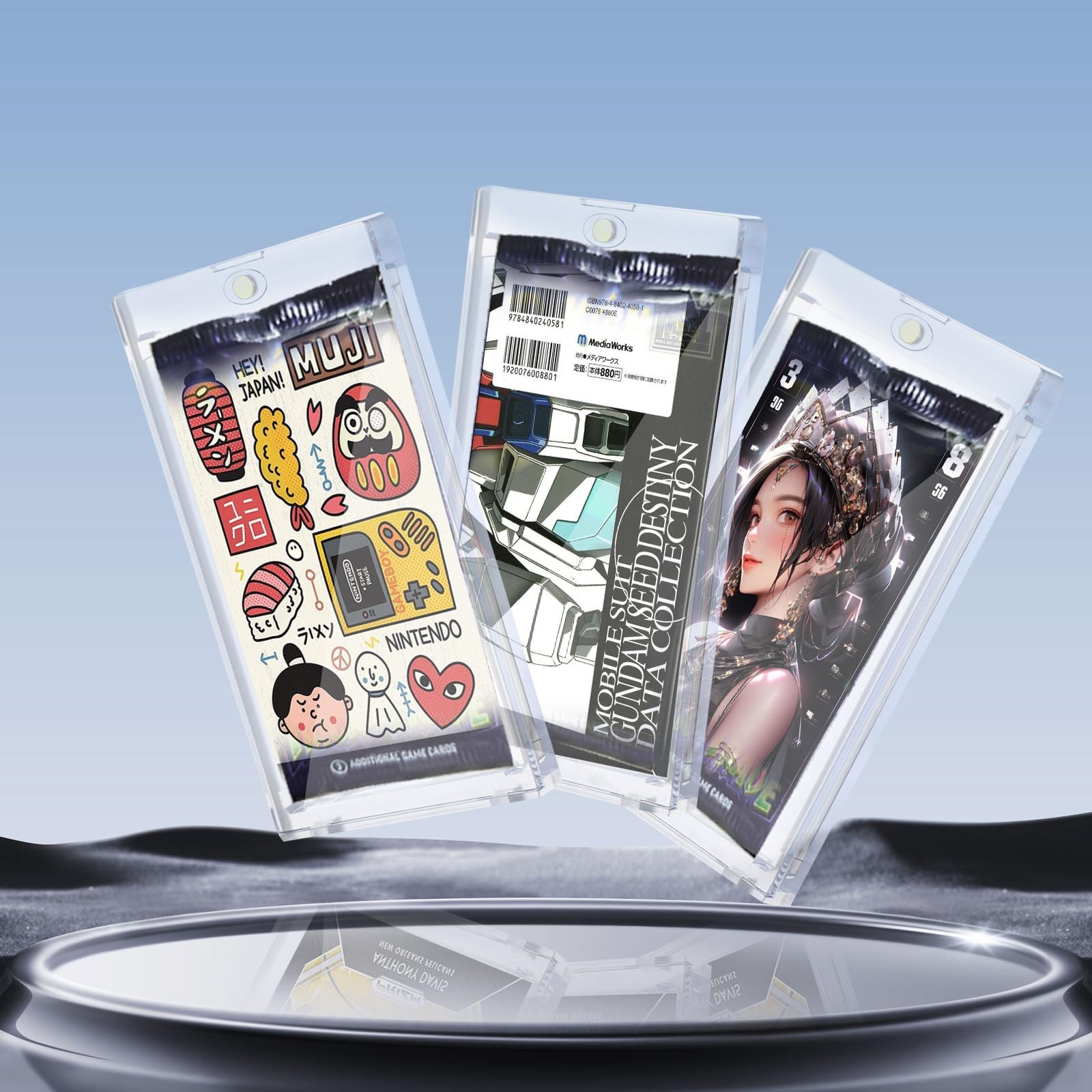 Booster Pack Magnetic Holders 10-Pack – UV Protection for Standard Cards Display