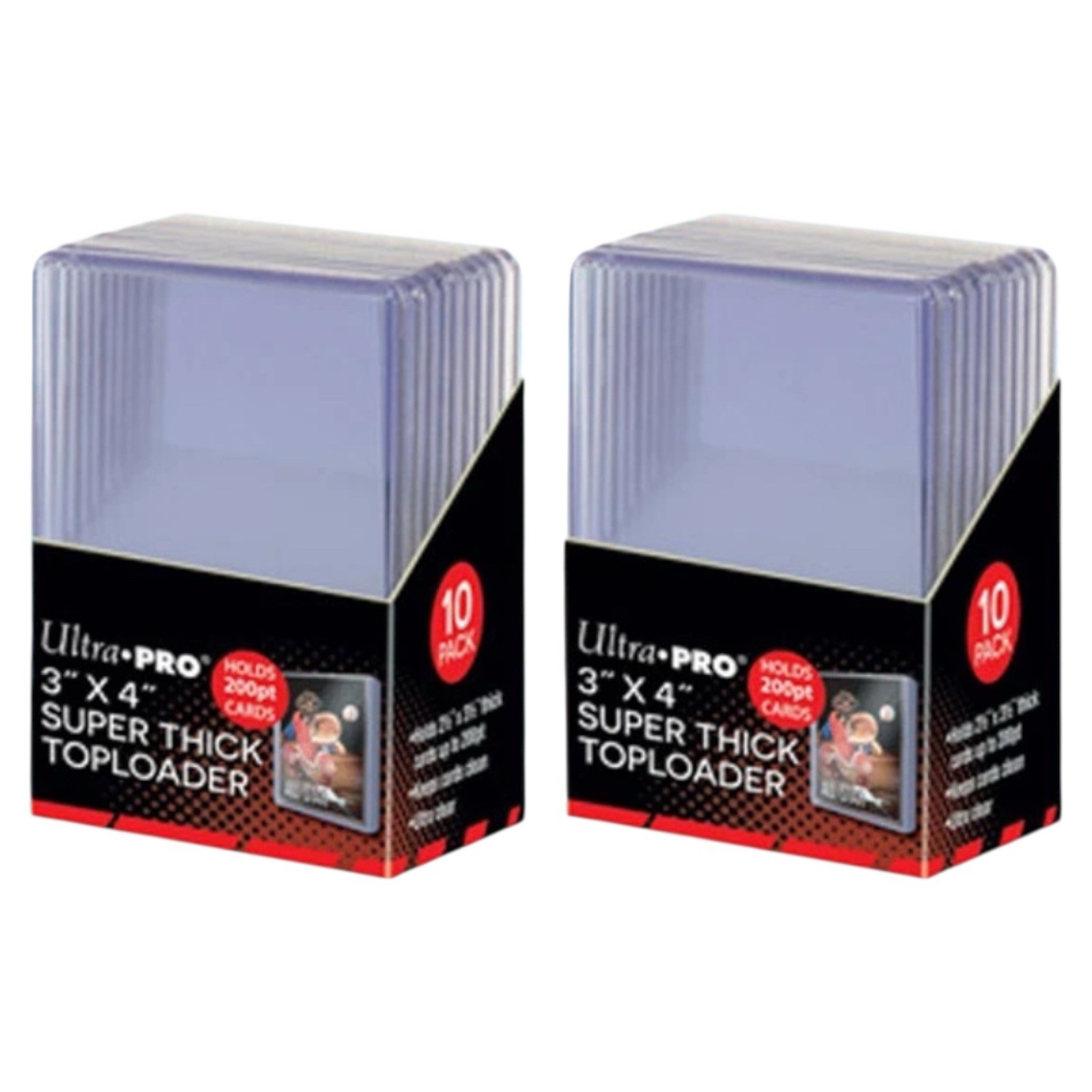 Ultra PRO 3″ X 4″ Super Thick 200pt Point Topload-Toploaders 2 Packs of 10