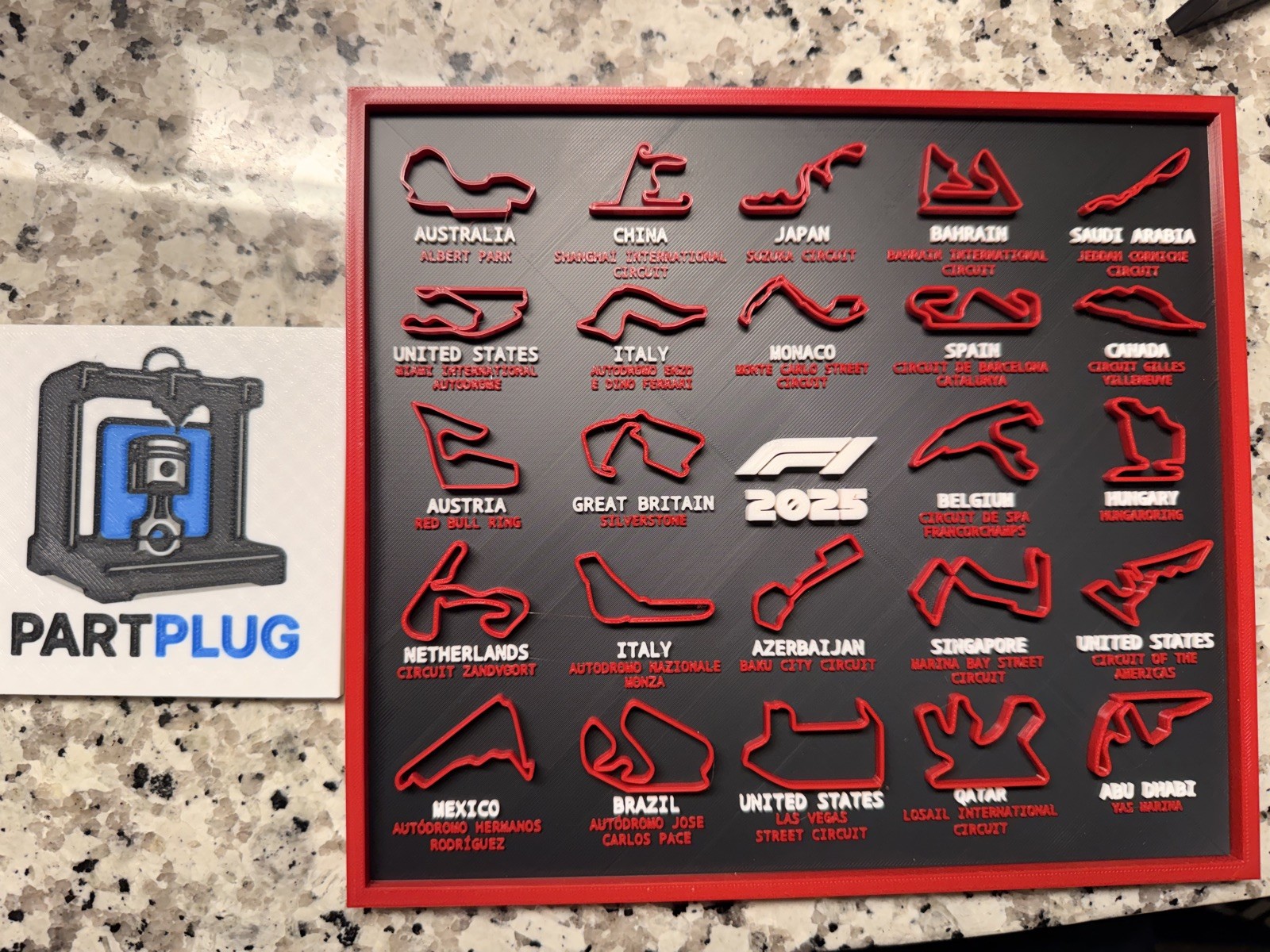 F1 Calendar Schedule 2025 Formula 1 For F1 Fan Racing Enthusiast Gift