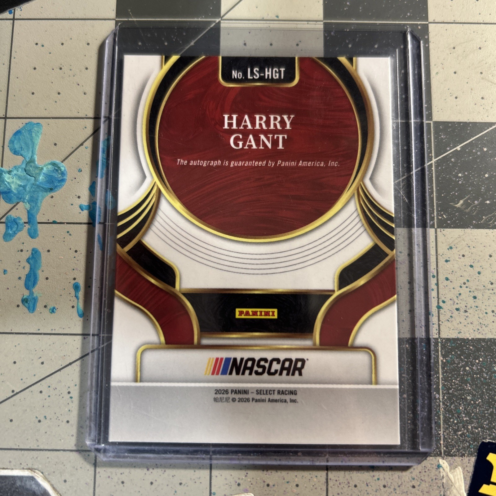 2026 Panini Select Racing – Harry Gant #LS-HGT – Legendary Signatures Prizm