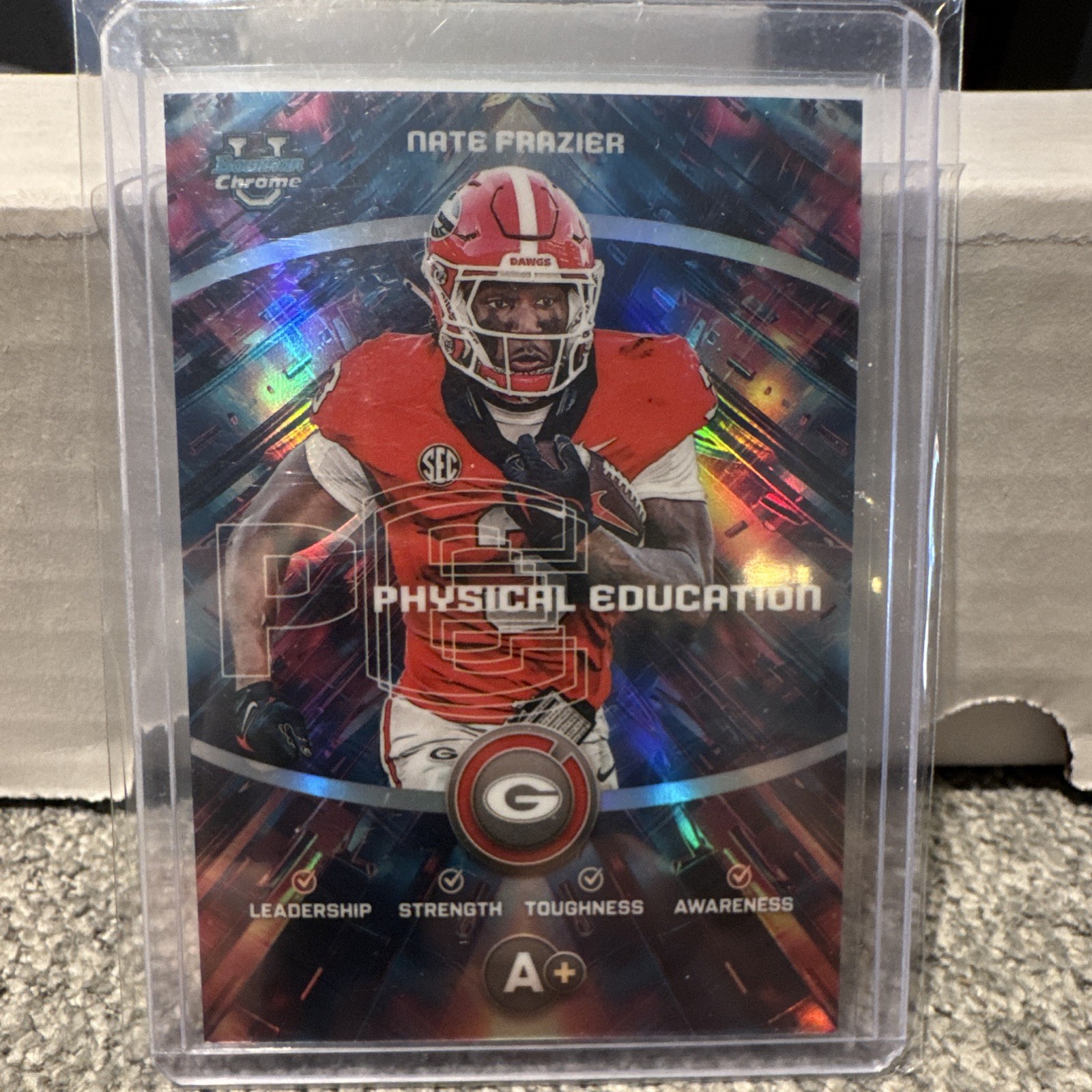 2025 Bowman University Chrome Nate Frazier Physical Education PE-17 Refractor