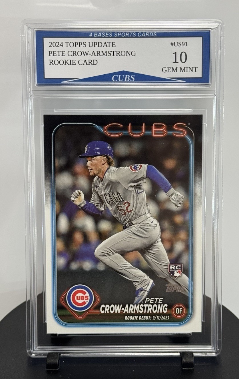2024 Topps Update Pete Crow-Armstrong Chicago Cubs Rookie Card #US91 Gem Mint 10