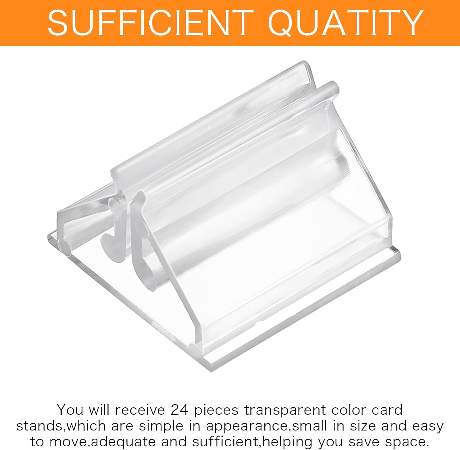 24 Pcs Plastic Game Card Stands, Multi-Color Place Card Holders, Anti-Slip Games