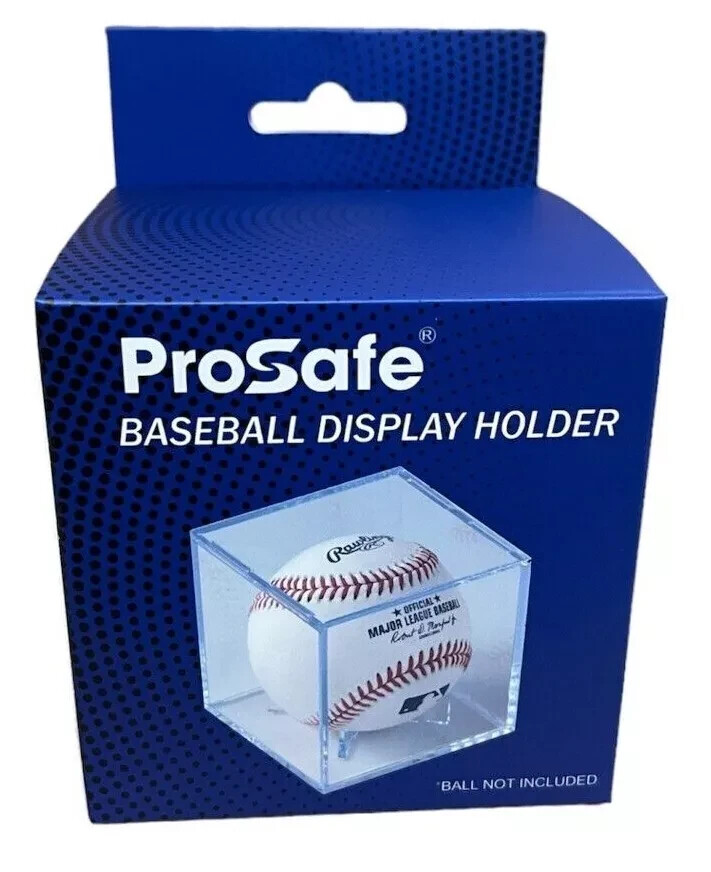 36 PRO SAFE BASEBALL DISPLAY BALL CASE CUBE WITH CRADLE, UV PROTECTION 36 Pack