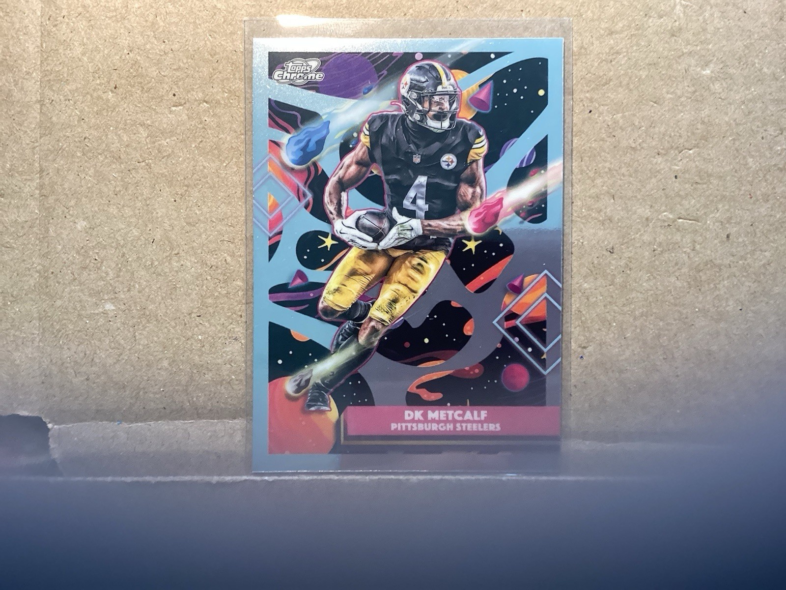 2025 Topps Cosmic Chrome DK Metcalf Base # 83 Steelers