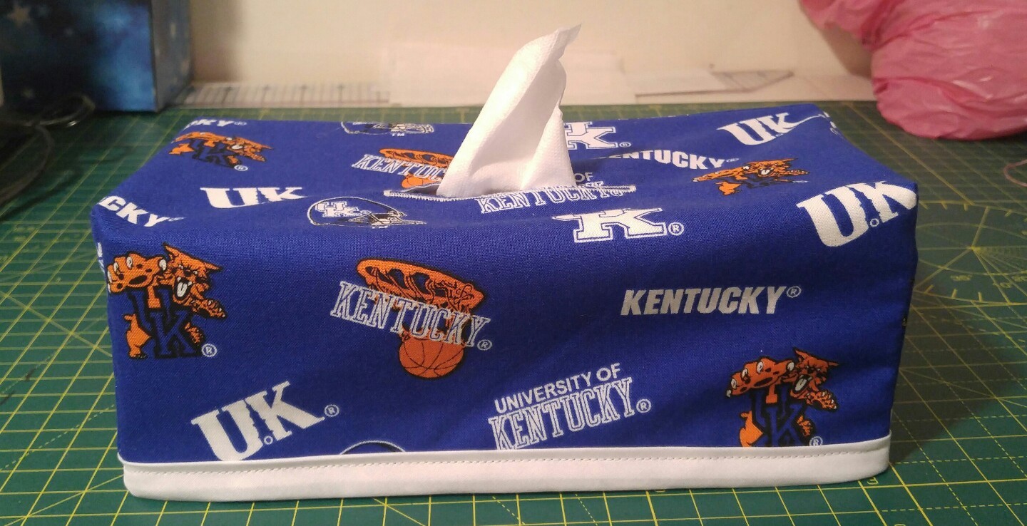 Kentucky Wildcats Tissue Box Cover (rectangular) Handmade