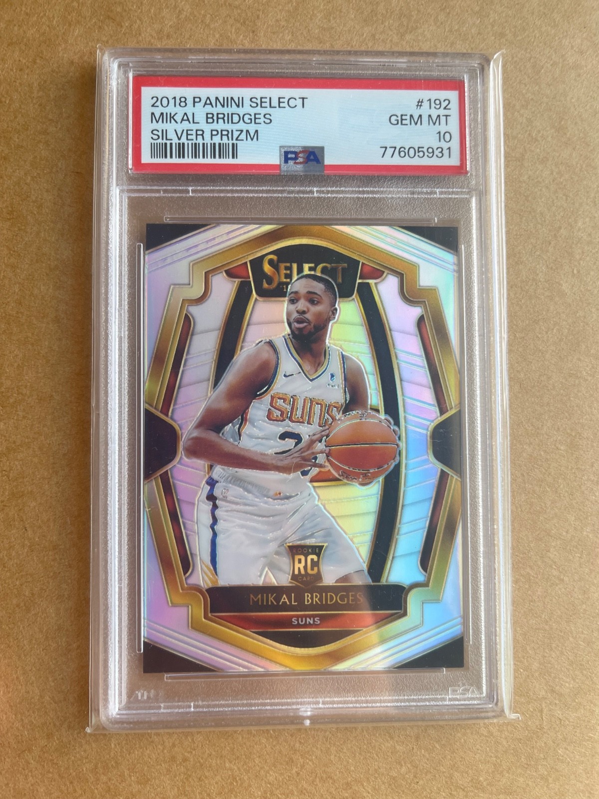2018-19 Panini Select Silver Prizm Mikal Bridges Rookie #192 🔥🔥 PSA 10 💎