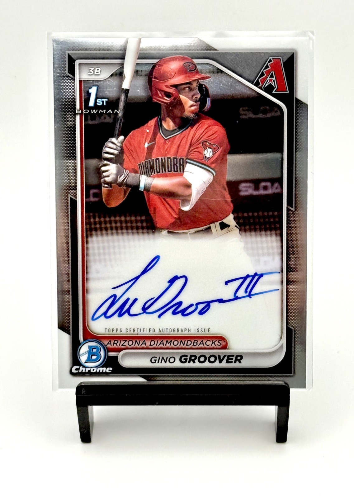 2024 Bowman Chrome 1st Lujames Gino Groover AUTO #CPA-GG Arizona Diamondbacks