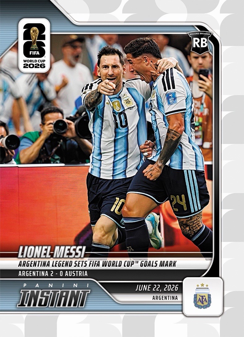 Lionel Messi 2026 Panini Instant #88 – SETS FIFA WORLD CUP GOAL RECORD! Presale