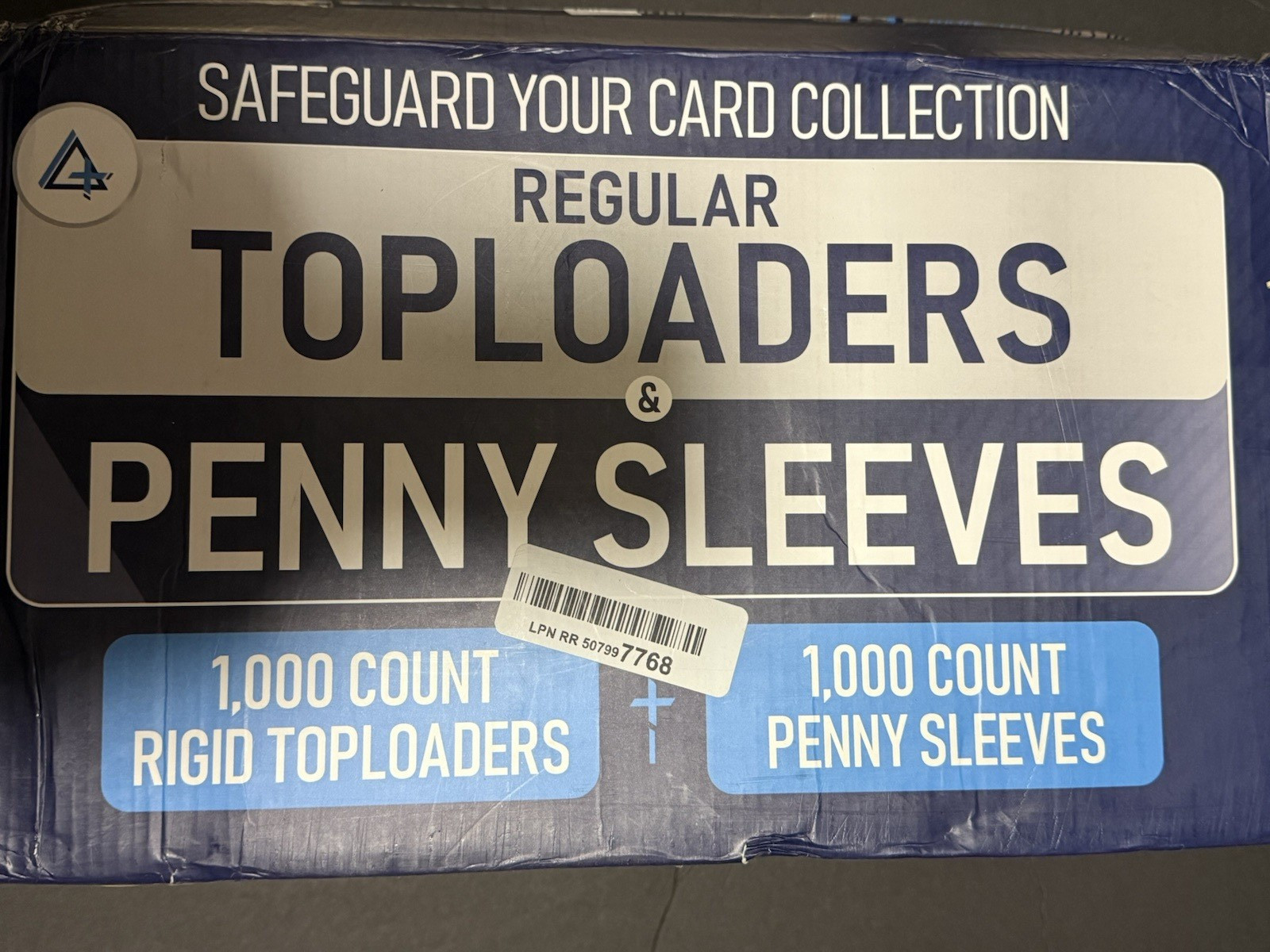 Regular 1000 Rigit Top Loaders & 1000Penny Sleeves 1000Count Fits Standard Size