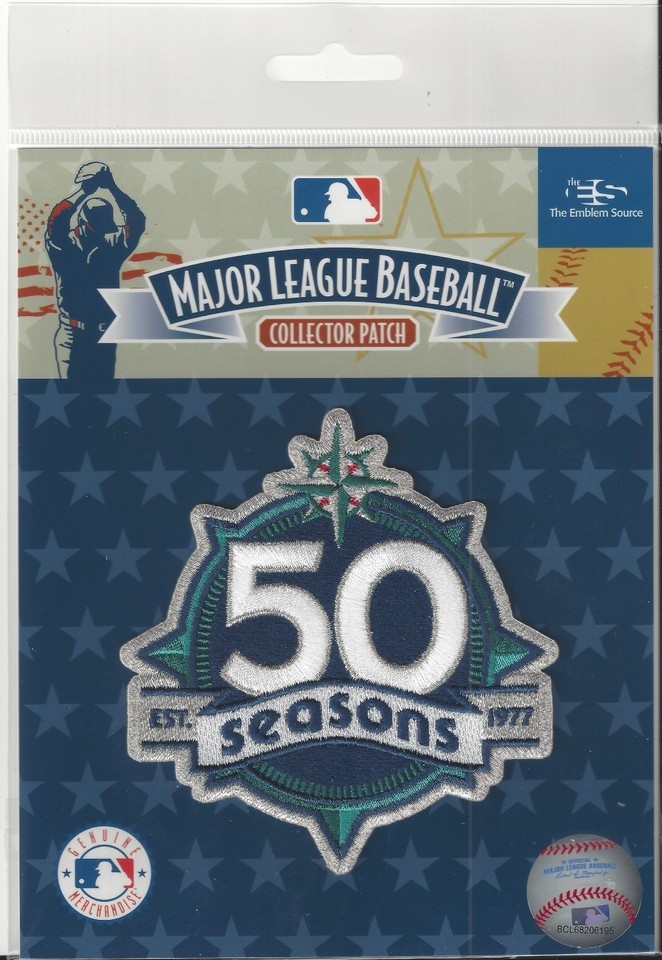 2026 MLB Seattle Mariners 50th Anniversary Jersey Patch FREESHIP