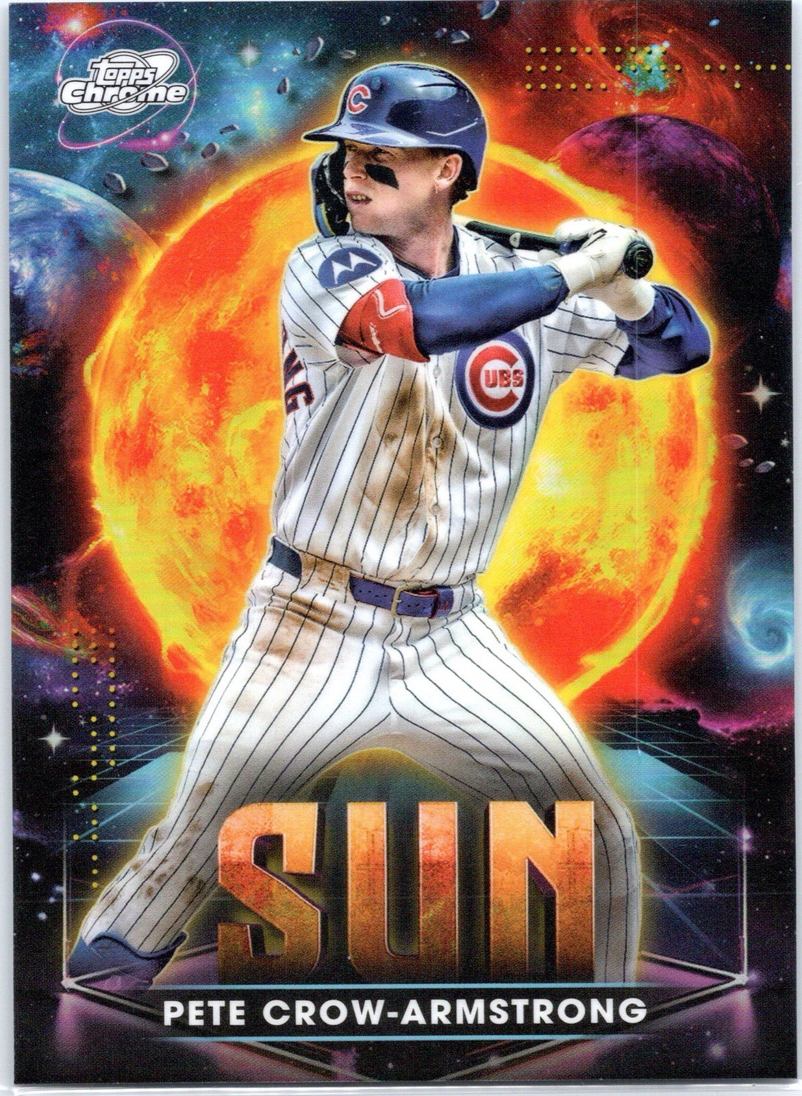 2025 Topps Cosmic Chrome Pete Crow-Armstrong Planetary Pursuit SUN SSP #PPS-9 ☀️