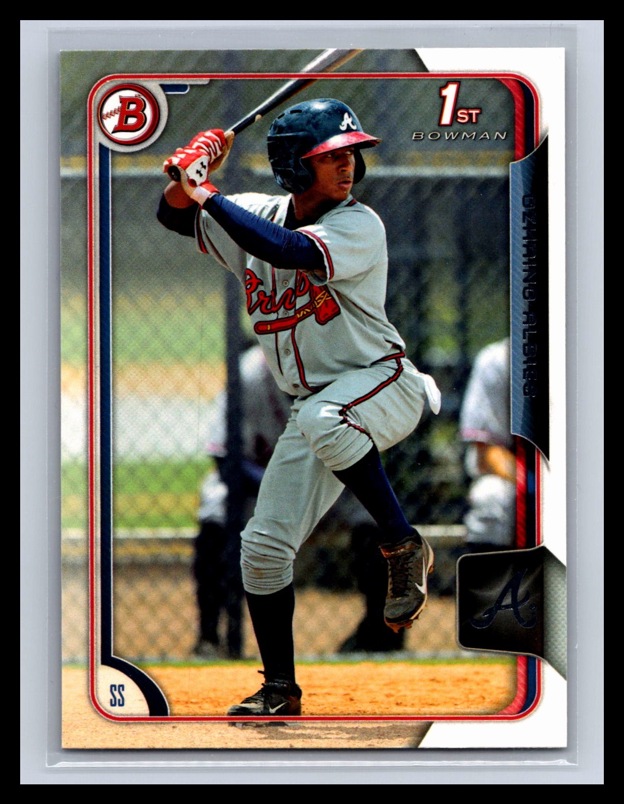 2015 Bowman #BP71 Ozhaino Albies 1st Paper Prospects Rookie RC Atlanta Braves