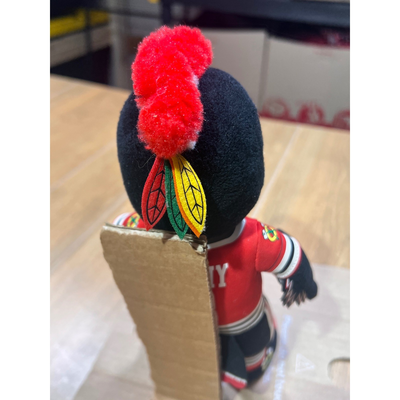 Bleacher Creatures Chicago Blackhawks Tommy Plush Mascot Doll 10 inch
